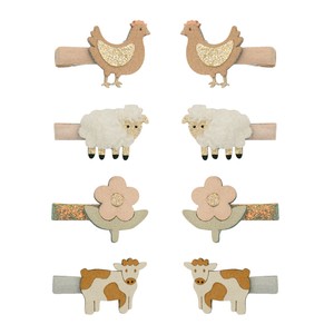 【MIMI&LULA】 Farm animal mini clips