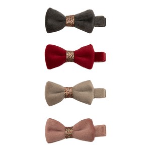 【MIMI&LULA】Christmas velvet bow clips
