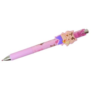 【ペン】クレヨンしんちゃん マスコット付きゲルペン ぶりぶりざえもん チェリーピンク