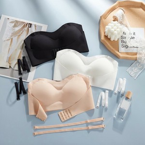 国内即納 ストラップレスブラ シームレス 盛りブラ