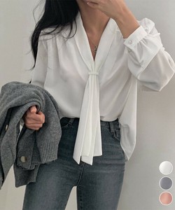 国内即納 ボウタイブラウス オフィスカジュアル秋服