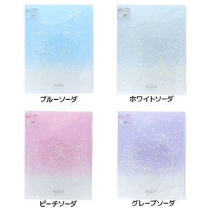 【ポケットファイル】mitte スパンコール入 見開きクリアファイル A4