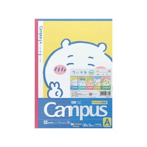 【横罫ノート】ちいかわ キャンパスノートドットA罫5冊パック ちいかわ3