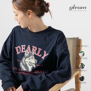 ハスキー相良刺繍＆ロゴプリント BIG ロングスリーブ Tシャツ 【2025秋冬新作】