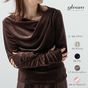 ベロア ドレープ ロングスリーブ シャツ 【2025 春夏新作】