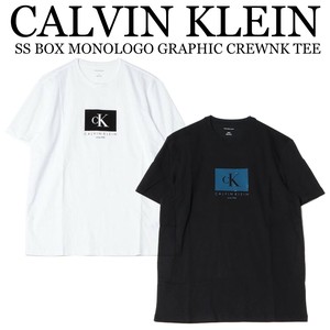 《即納》CALVIN KLEIN■ Tシャツ■半袖■SS BOX MONOLOGO GRAPHIC CREWNK TEE