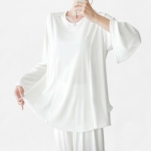 【トップス】無地　シンプル　ルーズフィット　長袖　トップス　Tシャツ　Loose-fit T-shirt
