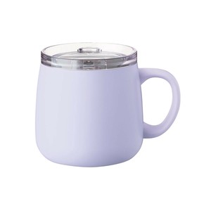【CafeLink】スライド蓋付きマグカップ 280ml　パープル　AFSM-300PU　真空断熱構造