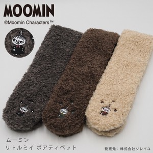 【ムーミン コラボ】2025 AW リトルミイ刺しゅう エコファー ボアティペット 刺繍