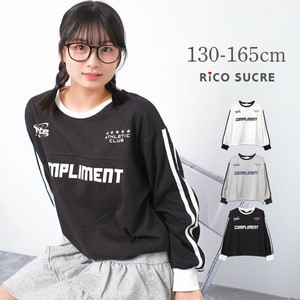 【2025秋冬】COMPLIMENT ロングTシャツ ゲームTシャツ  ロンT 長袖 ゆったり 子供服 女の子 小学生 中学生