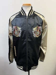 ※※『予約販売‼‼9月8日まで』ポリサテンキッズ裏付スカジャン(双龍)