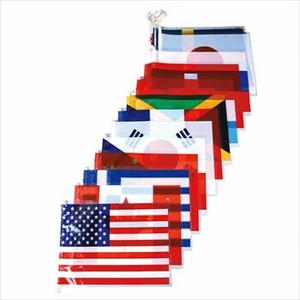 ポリ万国旗(大)20カ国　H37XW25XL1100cm/店舗装飾・イベント用品