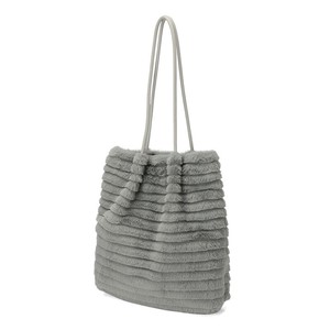 Tote Bag Border Fur Lightweight [2025 NEW] [A/W]