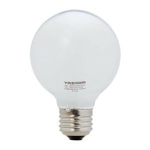 YAZAWA(ヤザワコーポレーション)　長寿命　ボール電球　60W形　Φ70mm　ホワイト・GW100110V57W70L