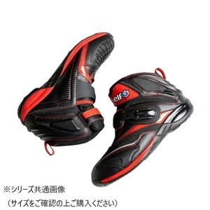 elf エルフ モーターサイクルシューズ シンテーゼ15 メッシュ ブラック/レッド 27.0cm EL015-BK/RD-270