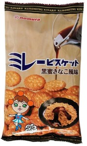 【野村煎豆加工店】ミレービスケット　黒蜜きなこ風味　120g