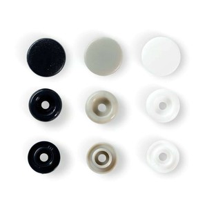 ミササ カラースナップ 12.4mm 30組(カラーアソート) ネイビー グレー ホワイト 393008