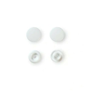 ミササ カラースナップ 12.4mm 30組(単色) ホワイト 393103