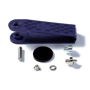 ミササ 片面ハトメ(内径:4mm、厚さ:0.5〜1.5mm用) 50組 取付けコマ付き シルバー 542407