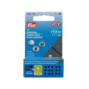 ミササ 両面カシメ 直径9.0mm 12組 (厚さ6〜9mm用) 403172