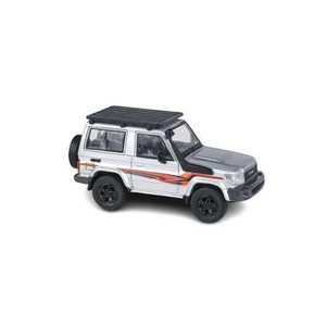 JADI B トヨタ ランドクルーザー 71 14 シルバー RHD ルーフラック付 1/64スケール PA65566