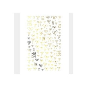TSUMEKIRA(ツメキラ) ネイルシール es 手書きリボン ゴールド (ジェル専用) ES-RBN-003