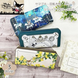 【予約販売9/中旬入荷】ベベダヤン 【プリントシリーズ】 ラウンドファスナー長財布