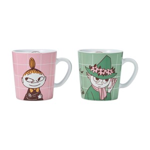 「ムーミン アラビア 」  ムーミンPOP マグカップ ペアセット リトルミイ＆スナフキン 【国内正規品】