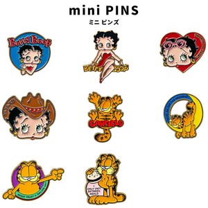 mini PINS ピンズ Betty Boop GARFIELD かわいい オシャレ 帽子 キャップ バッグ 上着 アメリカ