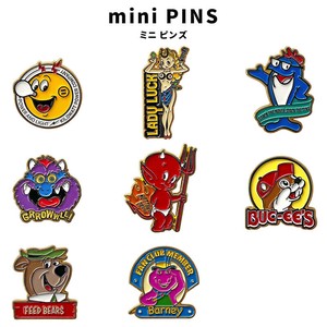 mini PINS ピンズ FEPC LADY LUCK TUNA MONSTER RED-D BEAVER Y.BEAR DINOS オシャレ 帽子