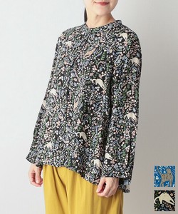 衬衫 化纤/人造丝 印花 衬衫