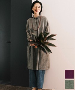 Casual Dress Cotton Linen Shirt Dress