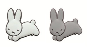 12/中旬入荷【ニコット】ミッフィー 　エアコンルーバーアクセサリー　うさぎWHT＆GRY