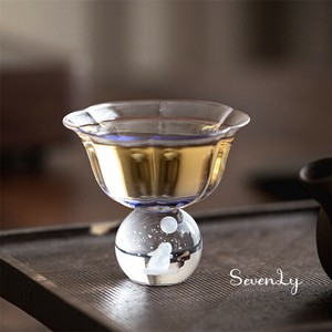 人気商品 花模様品茗杯  グラス コップ「2025新作」