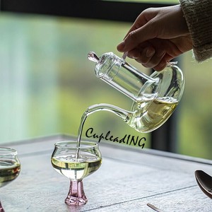 【定番商品】INSスタイル 手把式ポット フィルター付き 耐高温対応 緑茶・花茶・水出し茶用 急須型泡茶器