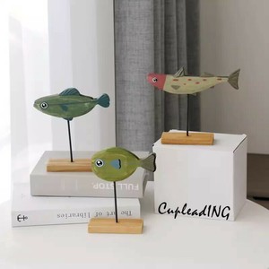 【新色追加】INSスタイル 子供部屋に最適！木製魚デコレーション 手作り風地中海オブジェ ギフト対応