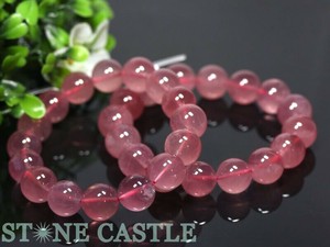 ☆高品質☆【ブレスレット】ディープスターローズクォーツ (6A) (約13〜13.5mm) 【パワーストーン】