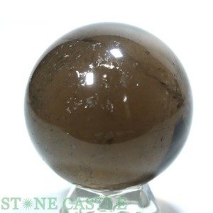 ☆一点物☆【置き石】丸玉 スモーキークォーツ (EX) 約54mm No.01 【天然石 パワーストーン】