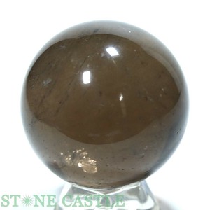 ☆一点物☆【置き石】丸玉 スモーキークォーツ (EX) 約52mm No.04 【天然石 パワーストーン】