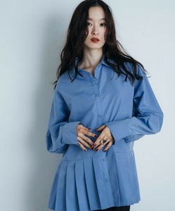 衬衫 百褶/褶裥 茧形