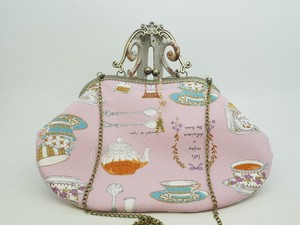 Handbag Pink Gamaguchi Shoulder Bag Tea Time