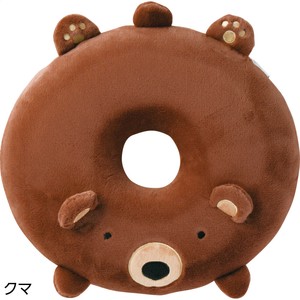 ぬいぐるみ調低反発円座クッション