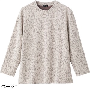 小花柄ジャカードTシャツ