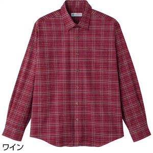 綿混隠れファスナーシャツ