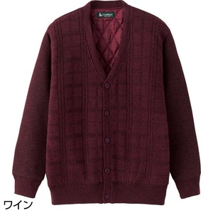 裏キルトニットカーディガン