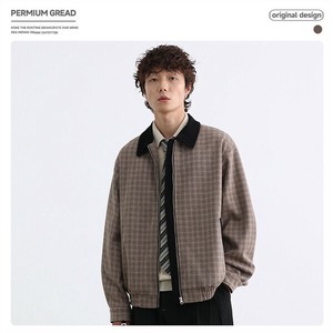 P23102 ジャケット 長袖 ファッション 2025秋新作 メンズ チェック男女通用 アウター トッブス