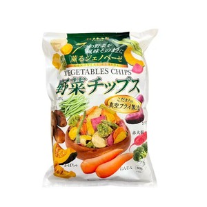 野菜チップス 薫るジェノベーゼ 80g x 4袋入り 彩り豊かな7種類の野菜