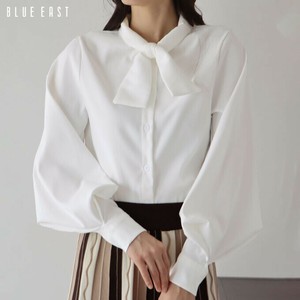 Button Shirt/Blouse Puff Sleeve