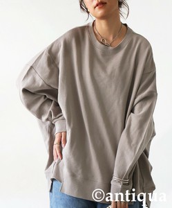 [antiqua] Sweatshirt Dolman Sleeve Ladies fashion Lined pullover