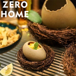 立体鳥の巣 食器 オリジナル盛り付け デザート専用